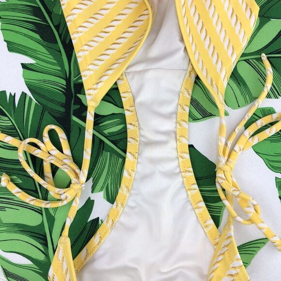 Victoria’s Secret Yellow Nautical Rope Side Tie Bikini Bottoms NWOT - Picture 4 of 13